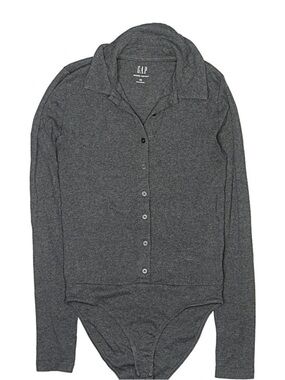 GAP Gray bodysuit polo style